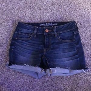 american eagle midi shorts